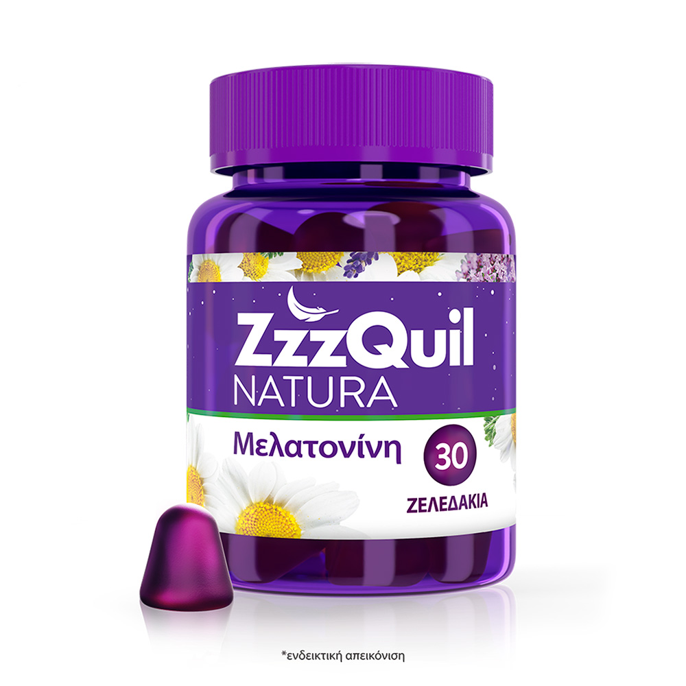 ZzzQuil Natura Συμπλήρωμα Διατροφής με Μελατονίνη, 30 ζελεδάκια